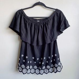 OLD NAVY | Off Shoulder Ruffled Top